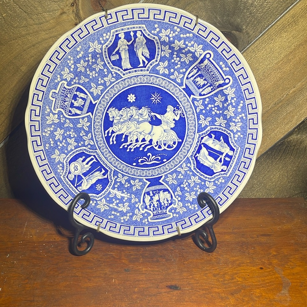 The Spode Blue Room Collection Collectors Plate “ Greek”